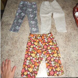3pc toddler girls 3T jegging leggings pants and capris